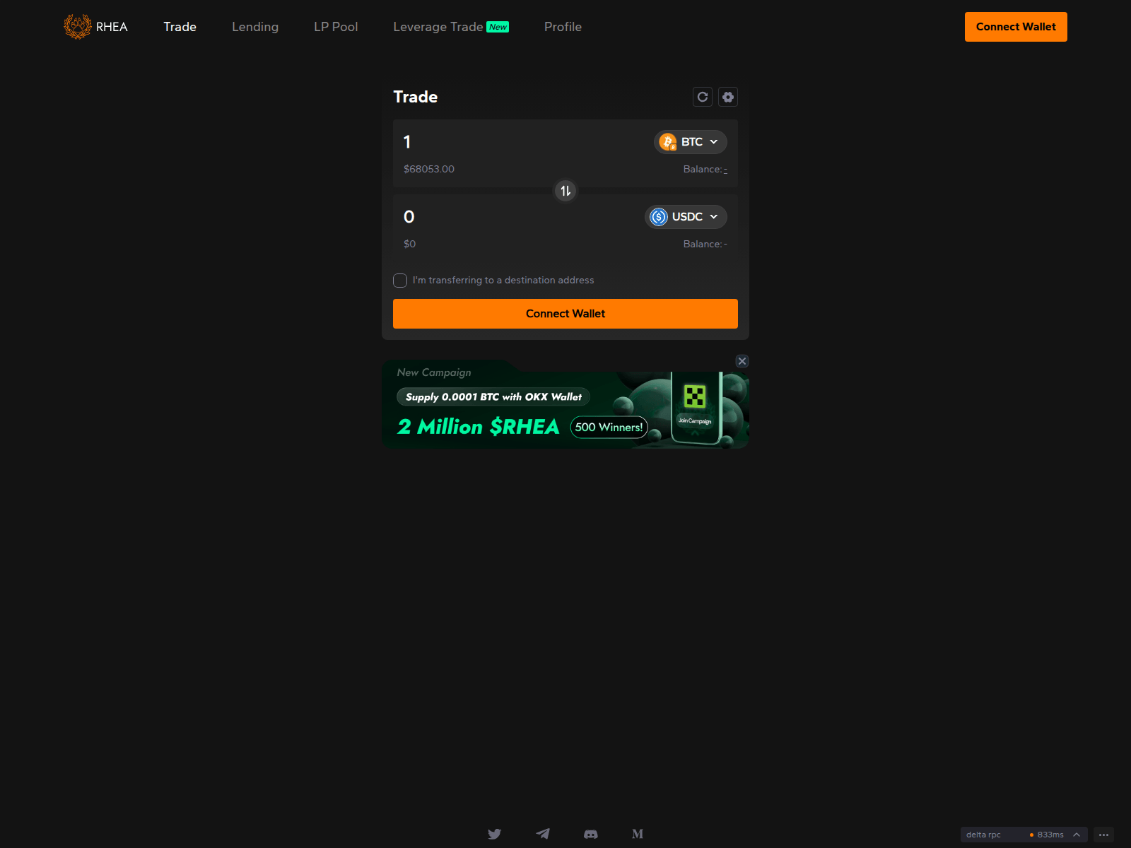 Screenshot of satoshi-defi.pages.dev