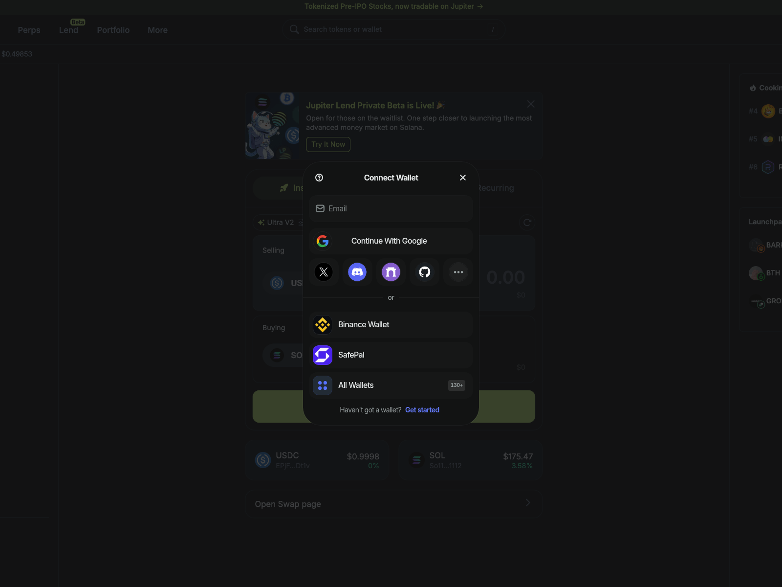 Screenshot of jupiter-rewards.pages.dev