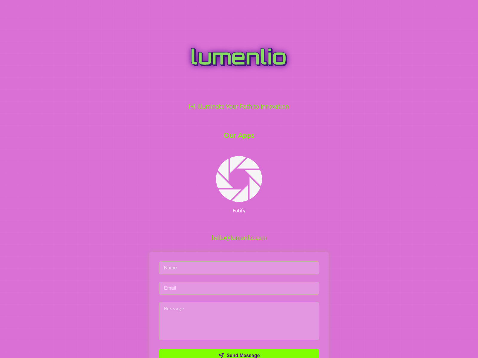 Screenshot of lumenlio.pages.dev