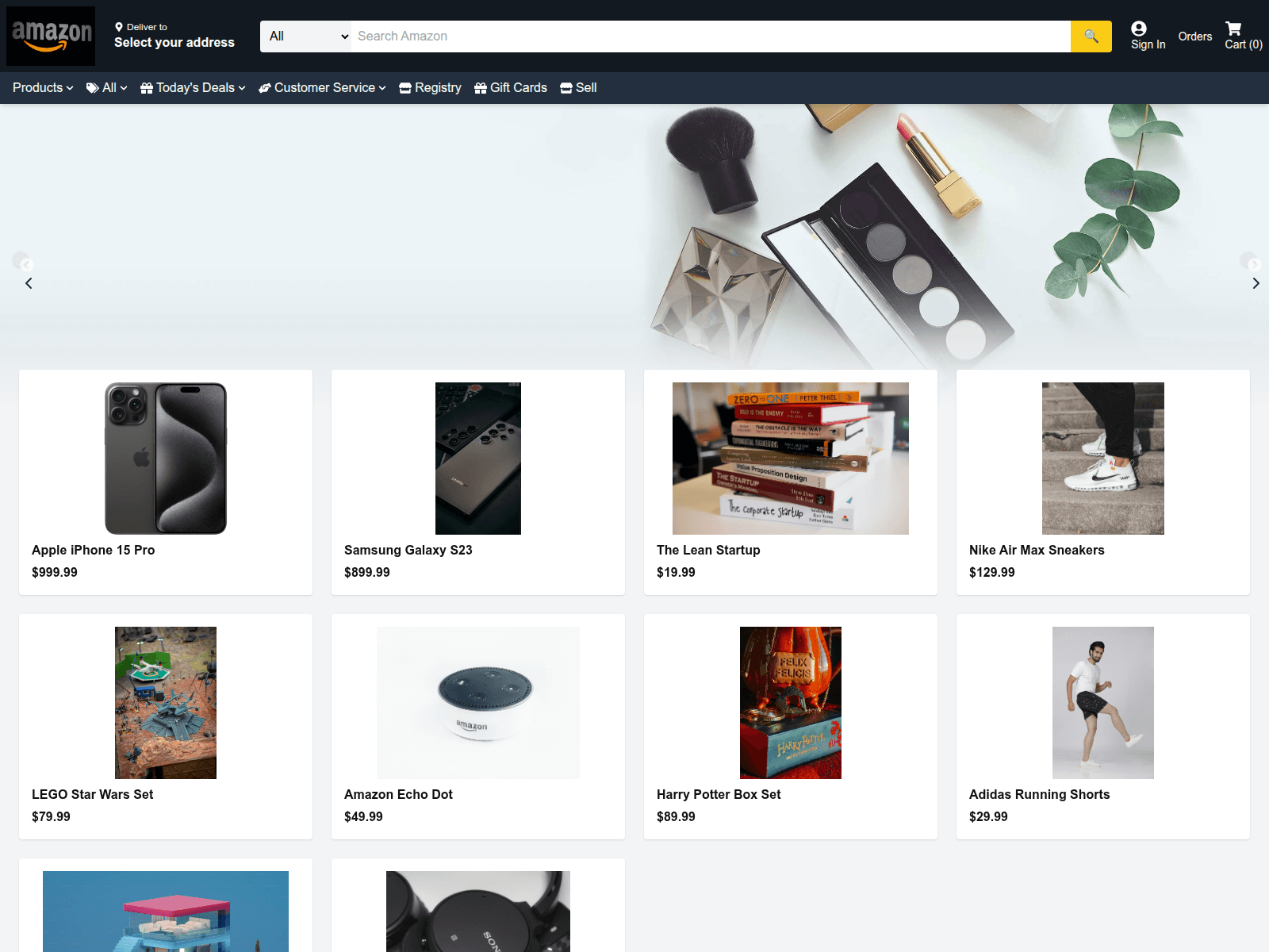 Screenshot of amazon-clone-pi-amber.vercel.app