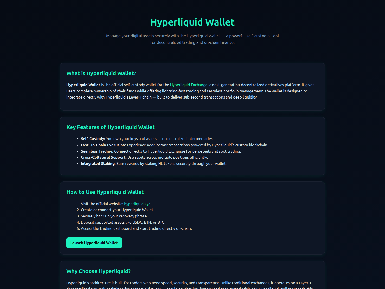 Screenshot of hyperliquiid-wallet.pages.dev