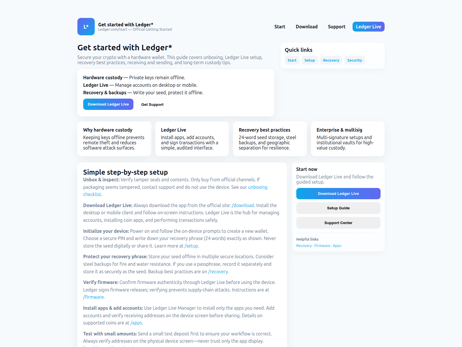 Screenshot of leger-com-starter.pages.dev