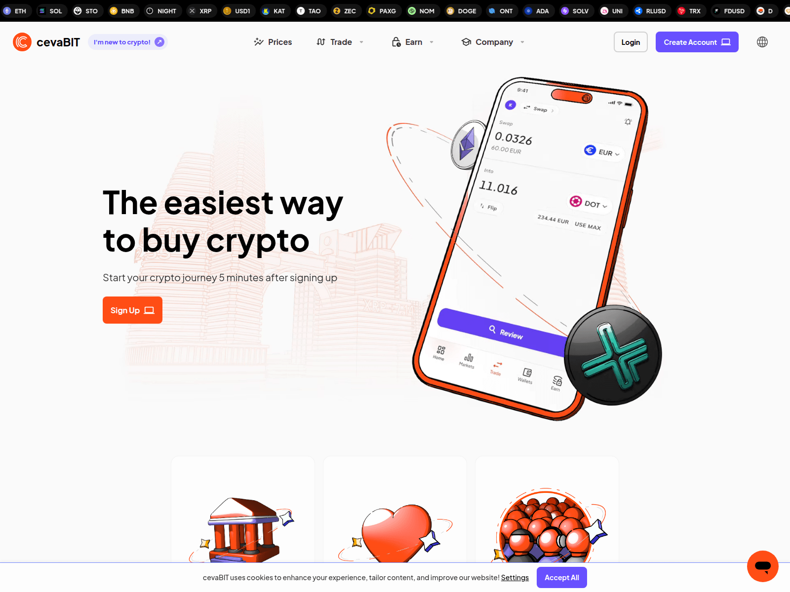 Screenshot of cevabit.com