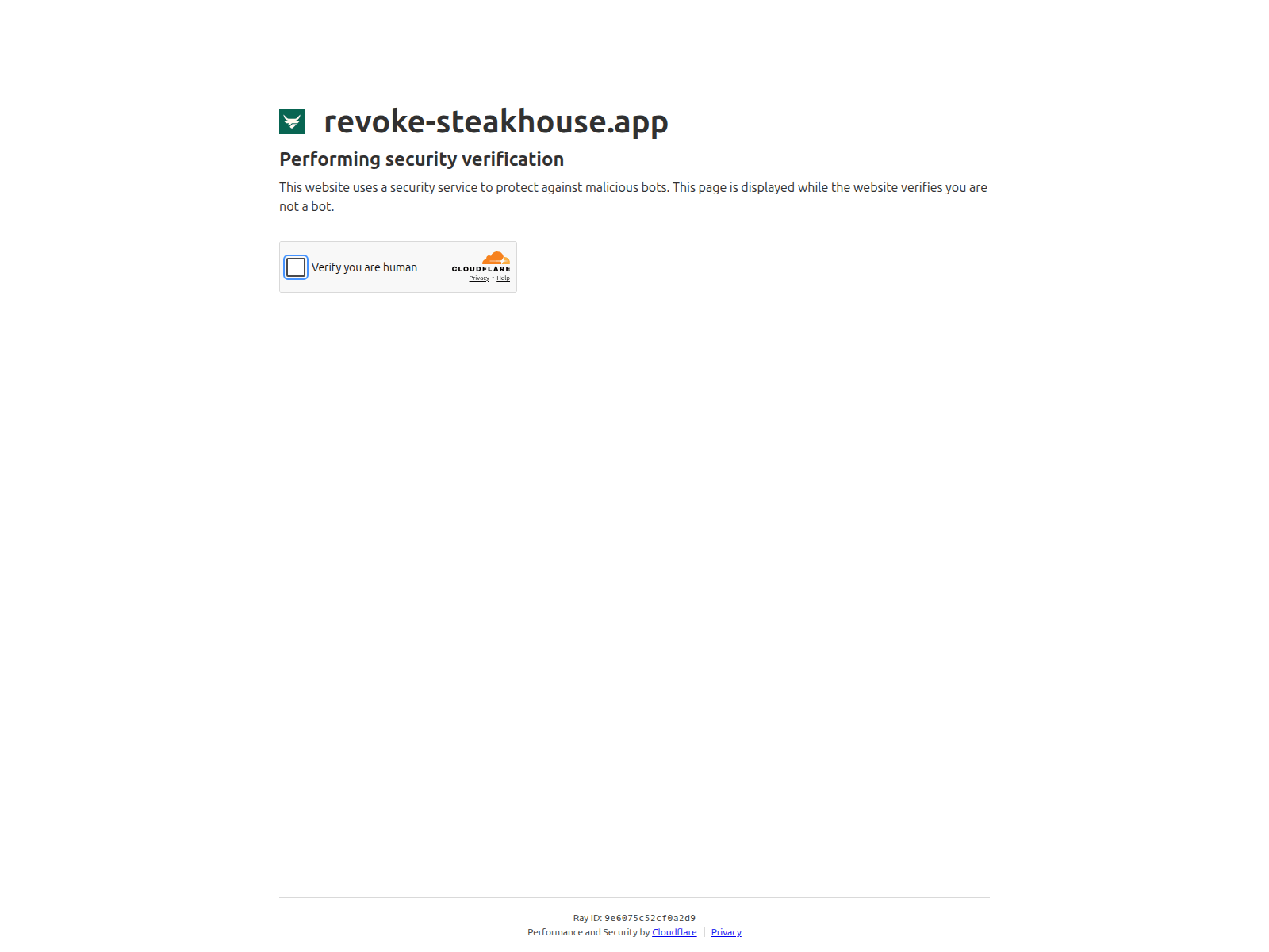 Screenshot of revoke-steakhouse.app
