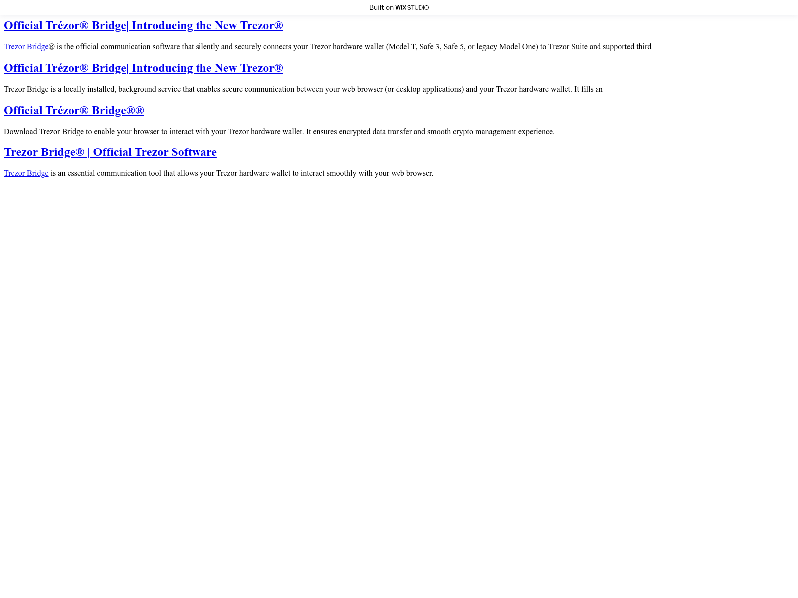Screenshot of getbridgeapp.wixstudio.com