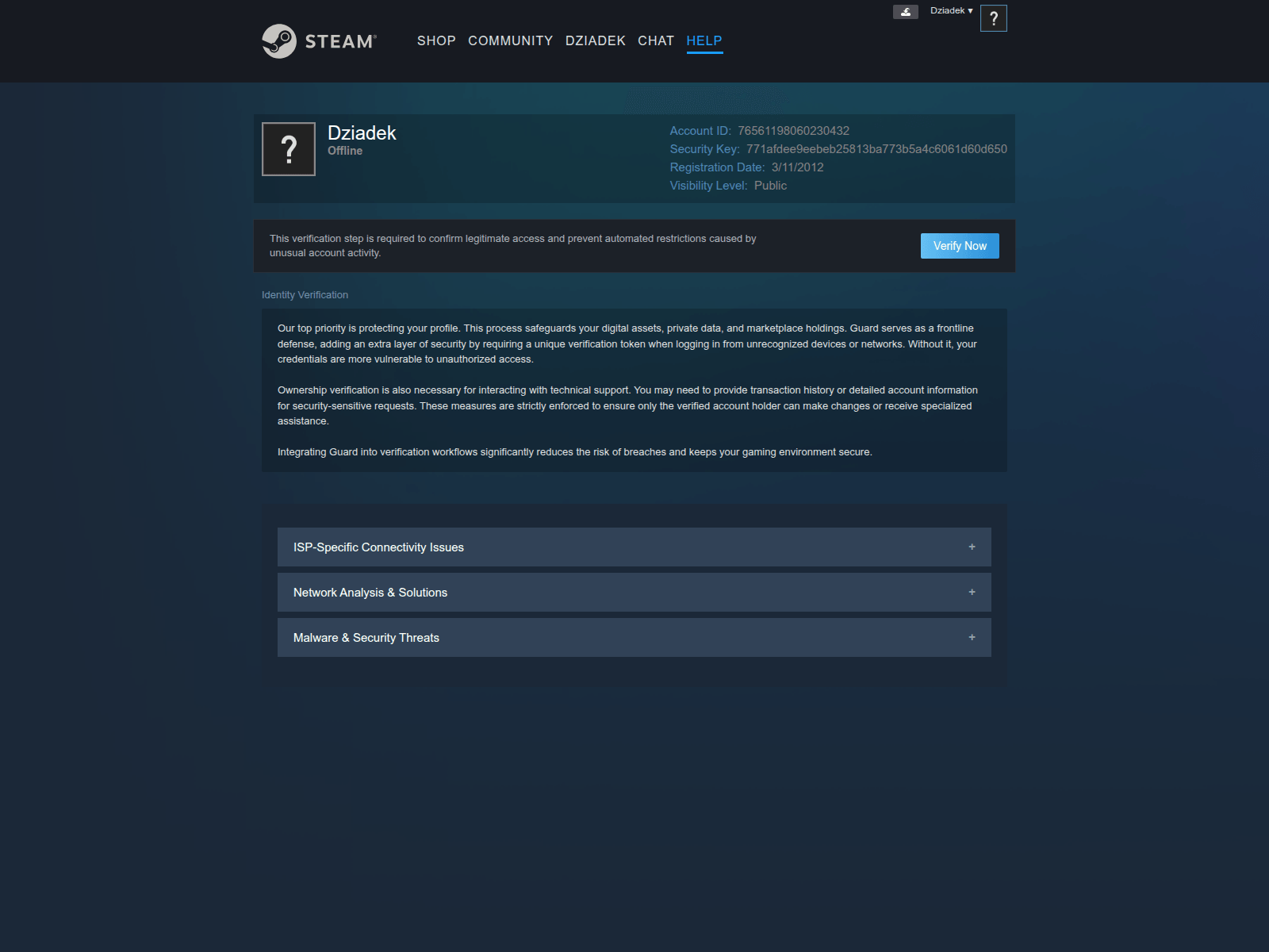 Screenshot of help.confirmip.com