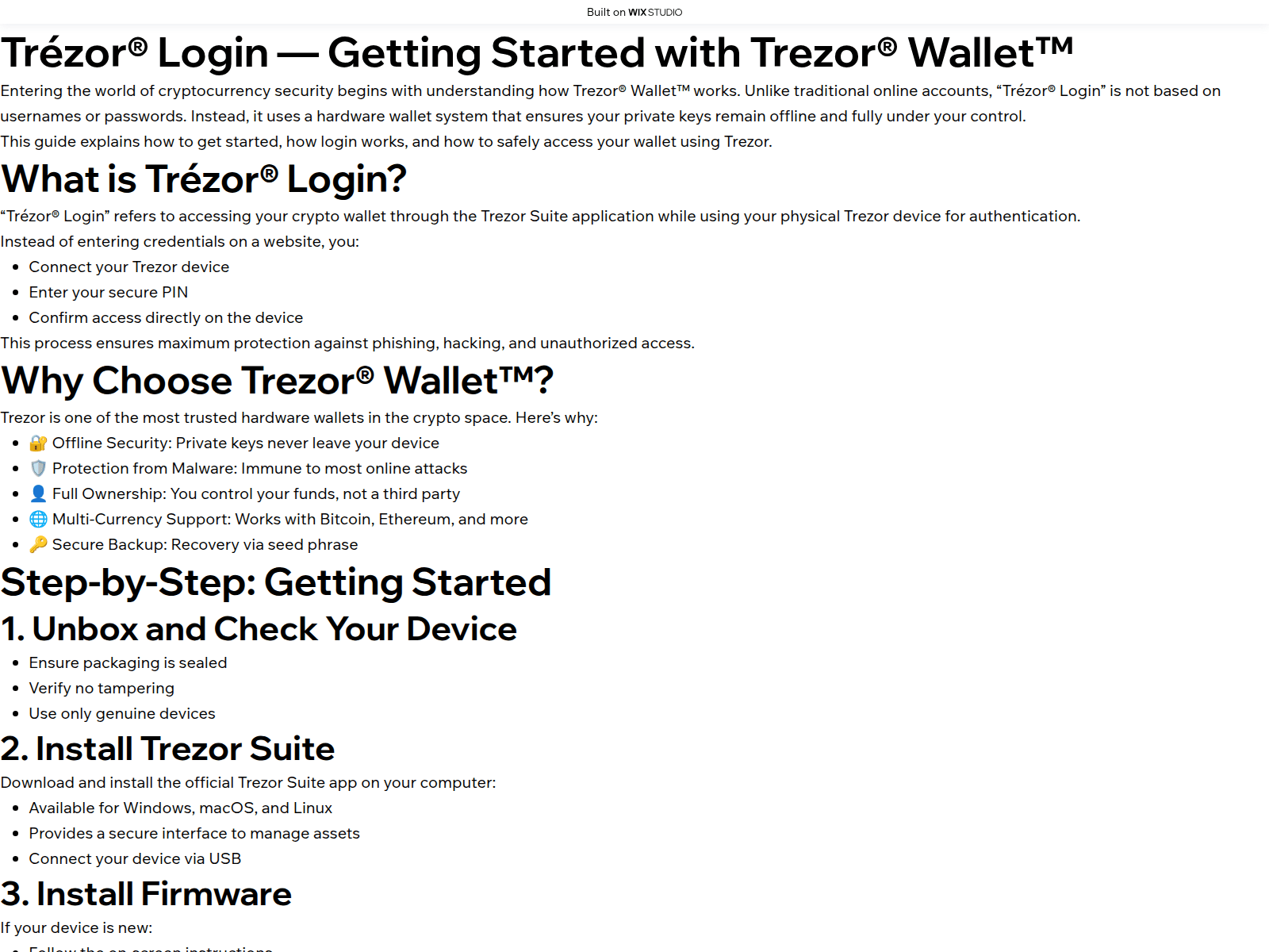 Screenshot of startio-trezur.wixstudio.com