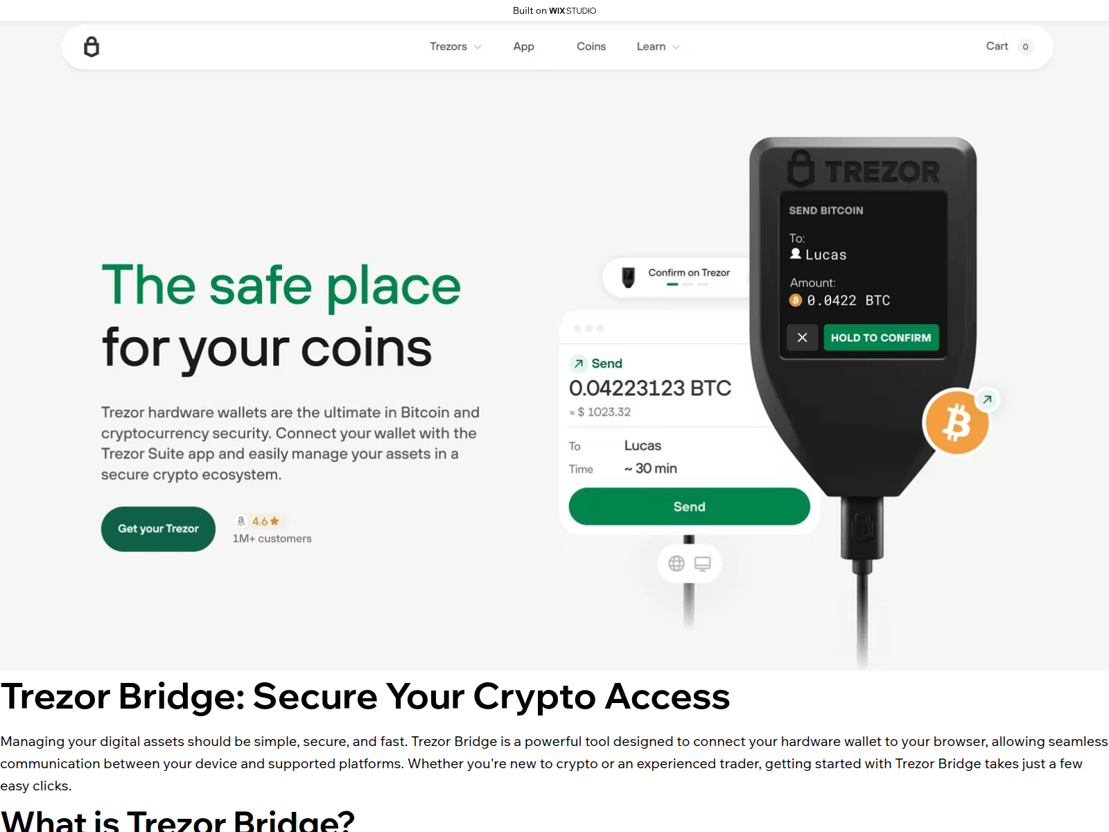 Screenshot of bridge-digital.wixstudio.com