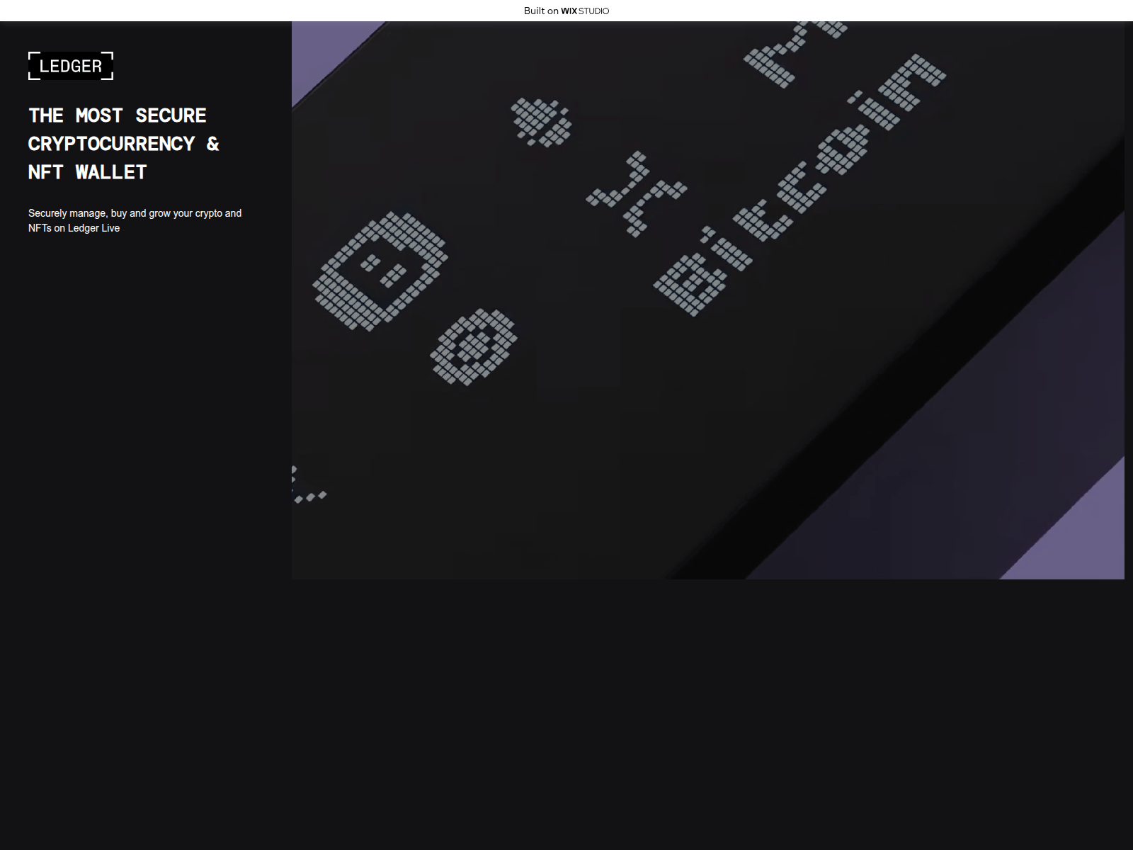 Screenshot of appstart-ledgro.wixstudio.com