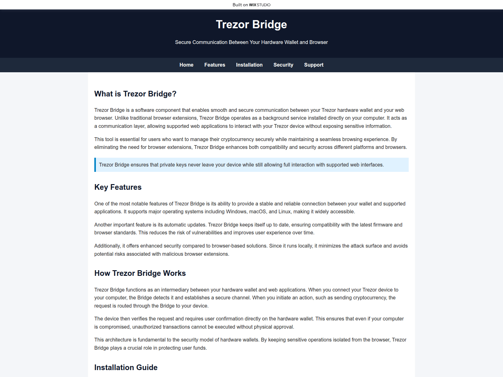 Screenshot of treserhomepage.wixstudio.com