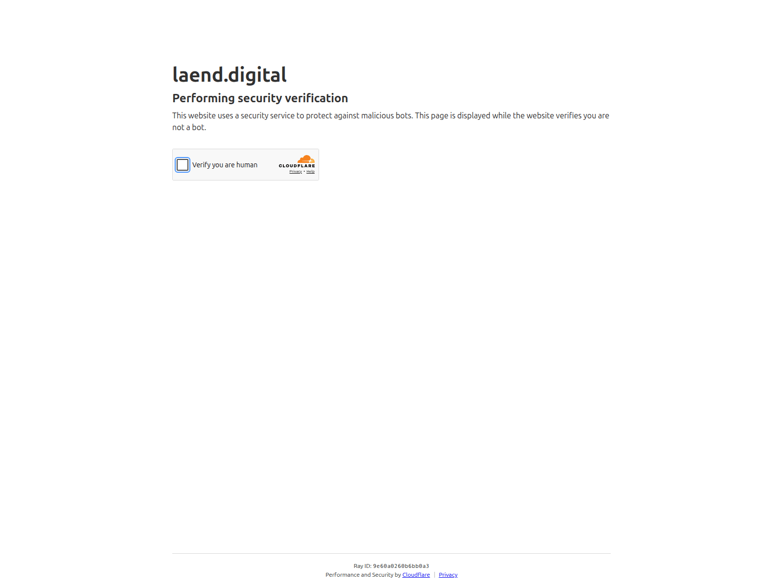 Screenshot of laend.digital