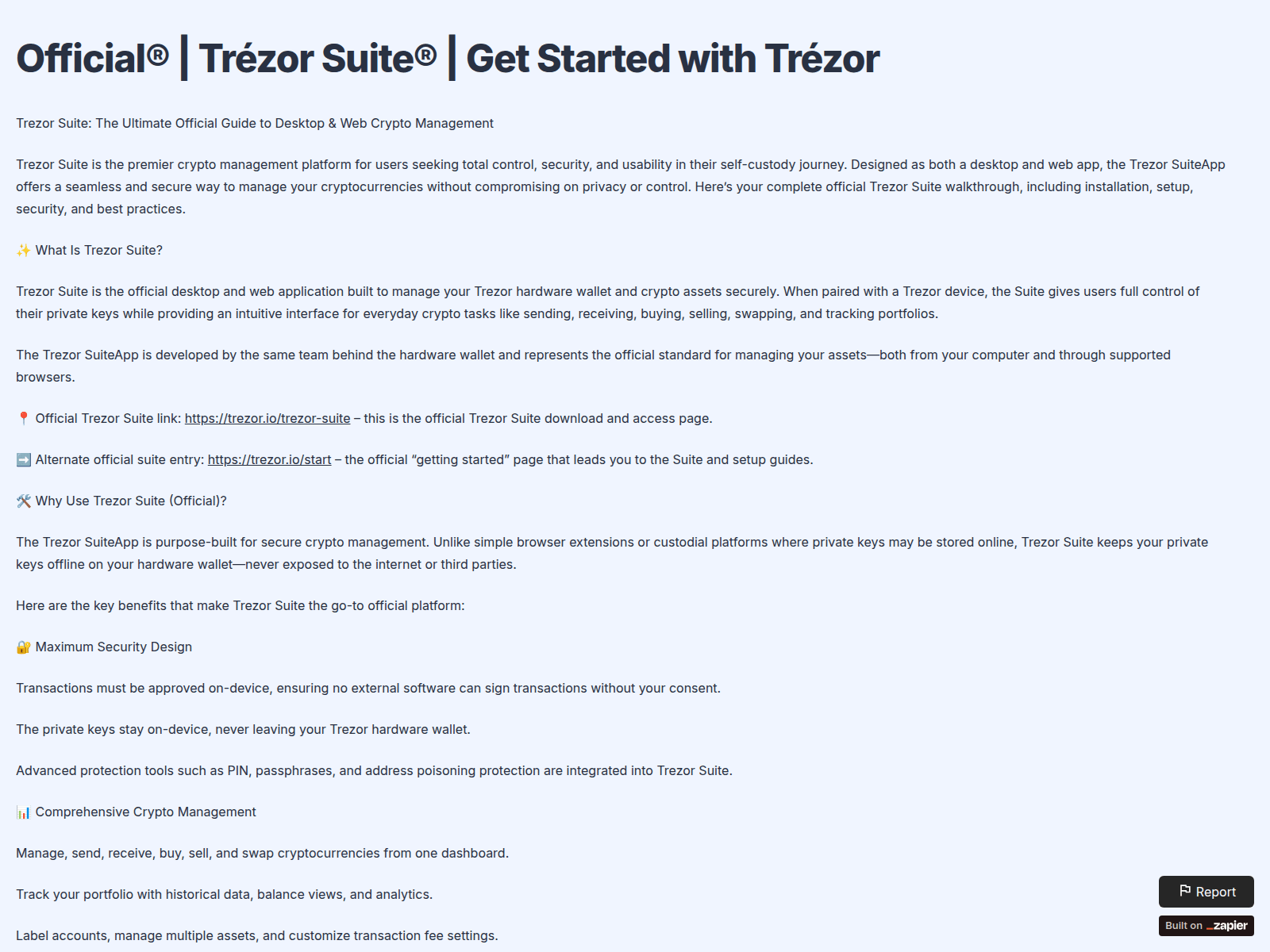 Screenshot of trzsute.zapier.app
