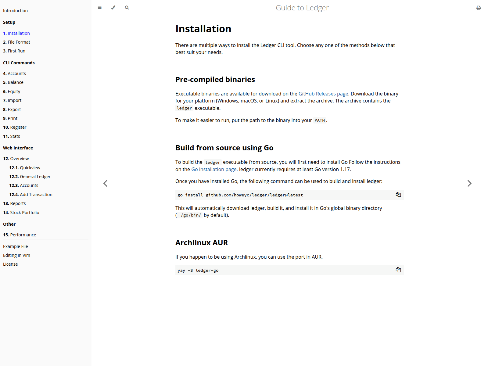 Screenshot of howeyc.github.io