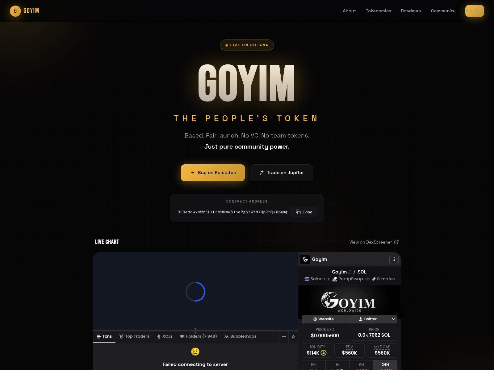 Screenshot of goyim.pages.dev