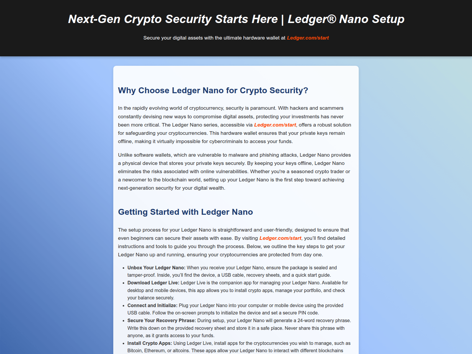 Screenshot of ledgrr-io-en-start.pages.dev