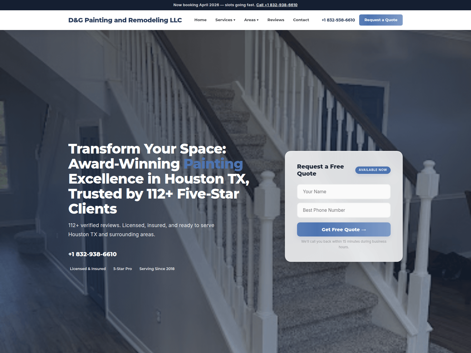 Screenshot of d-g-painting-and-remodeling-llc-houston-tx.pages.dev