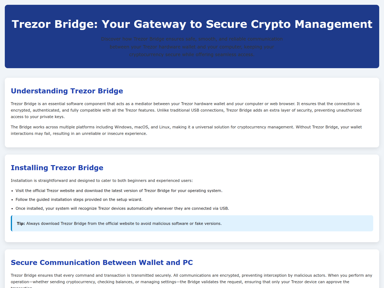 Screenshot of welcome-bridge-trerzar.pages.dev