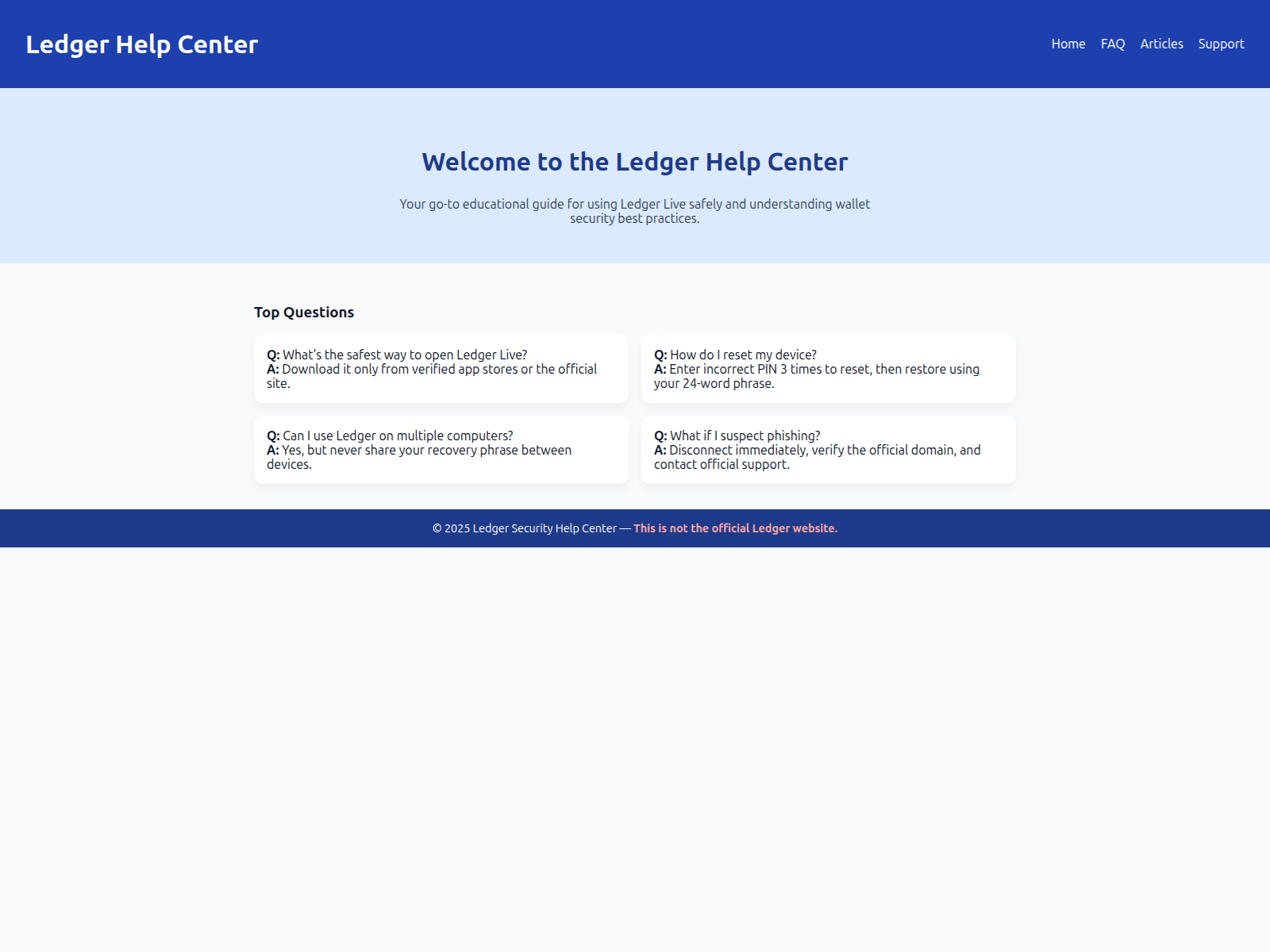 Screenshot of ledgr-live-center.pages.dev