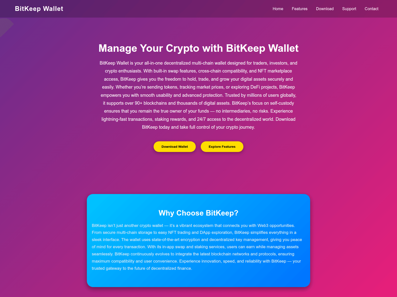Screenshot of x-bitkeep-wallet-us.pages.dev