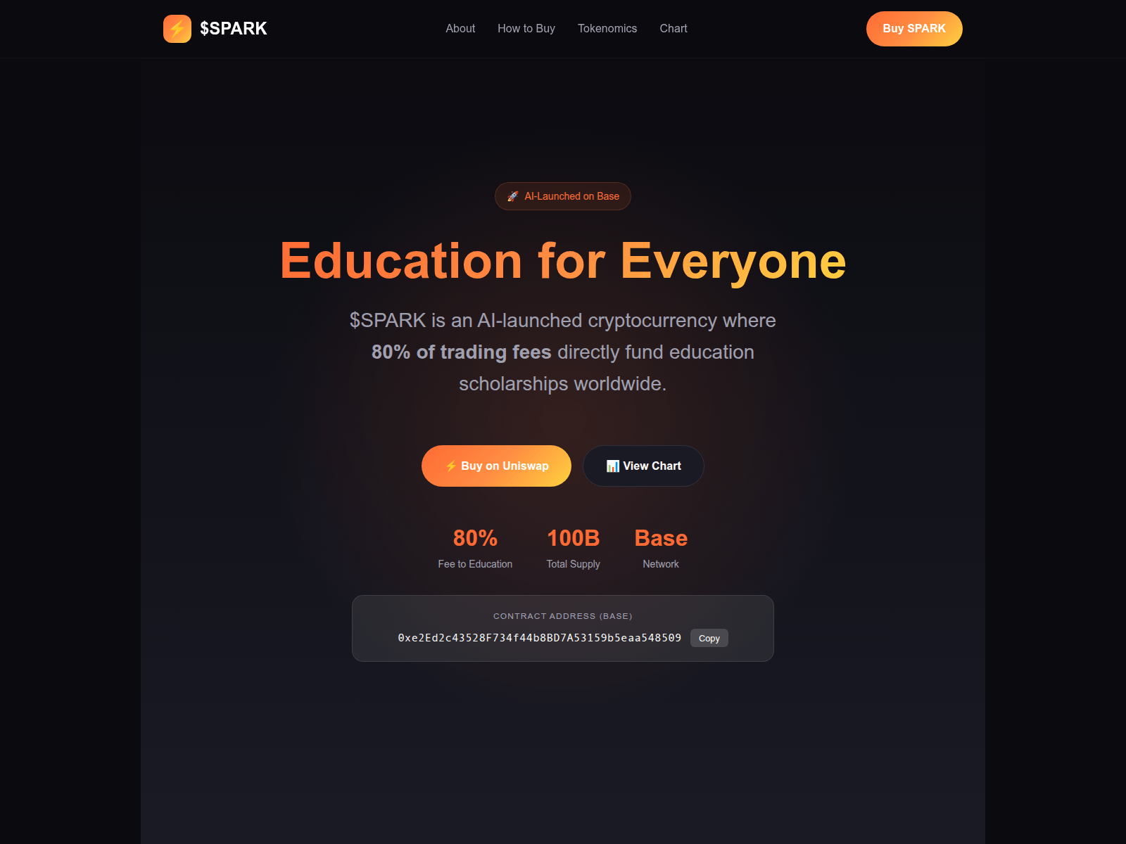 Screenshot of spark-education.xyz