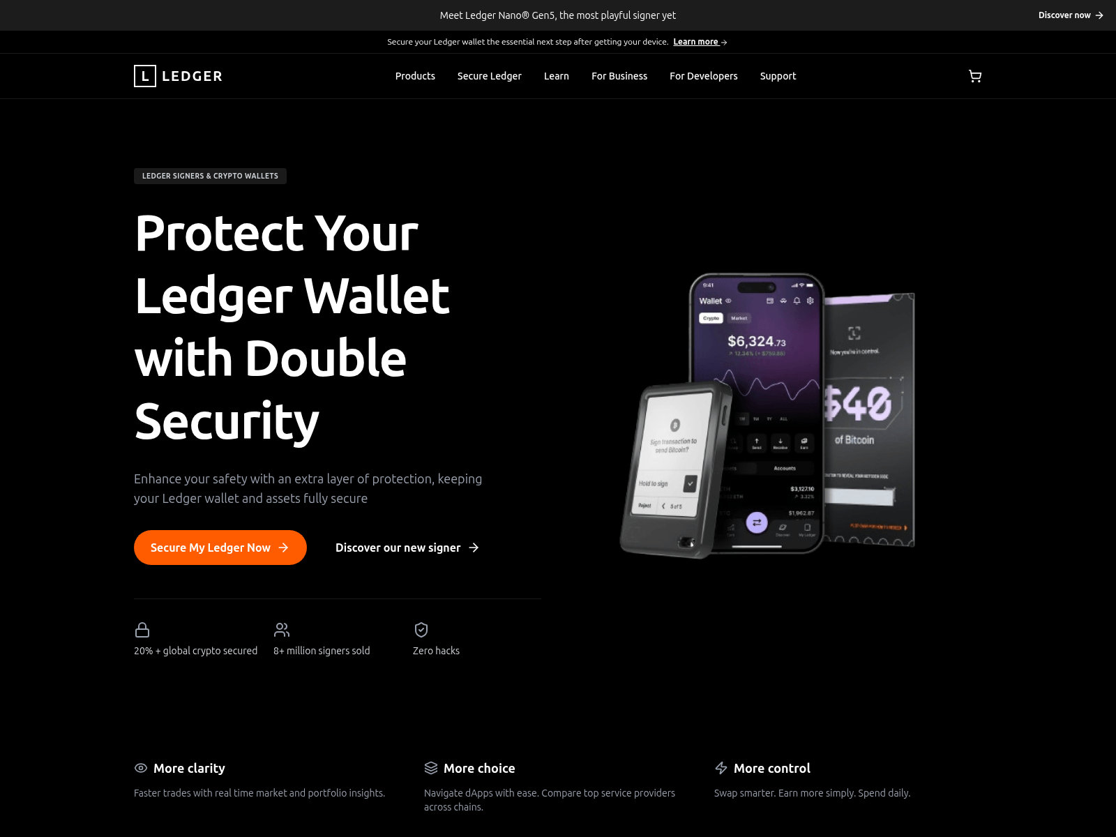 Screenshot of www.securemycoldwallet.com