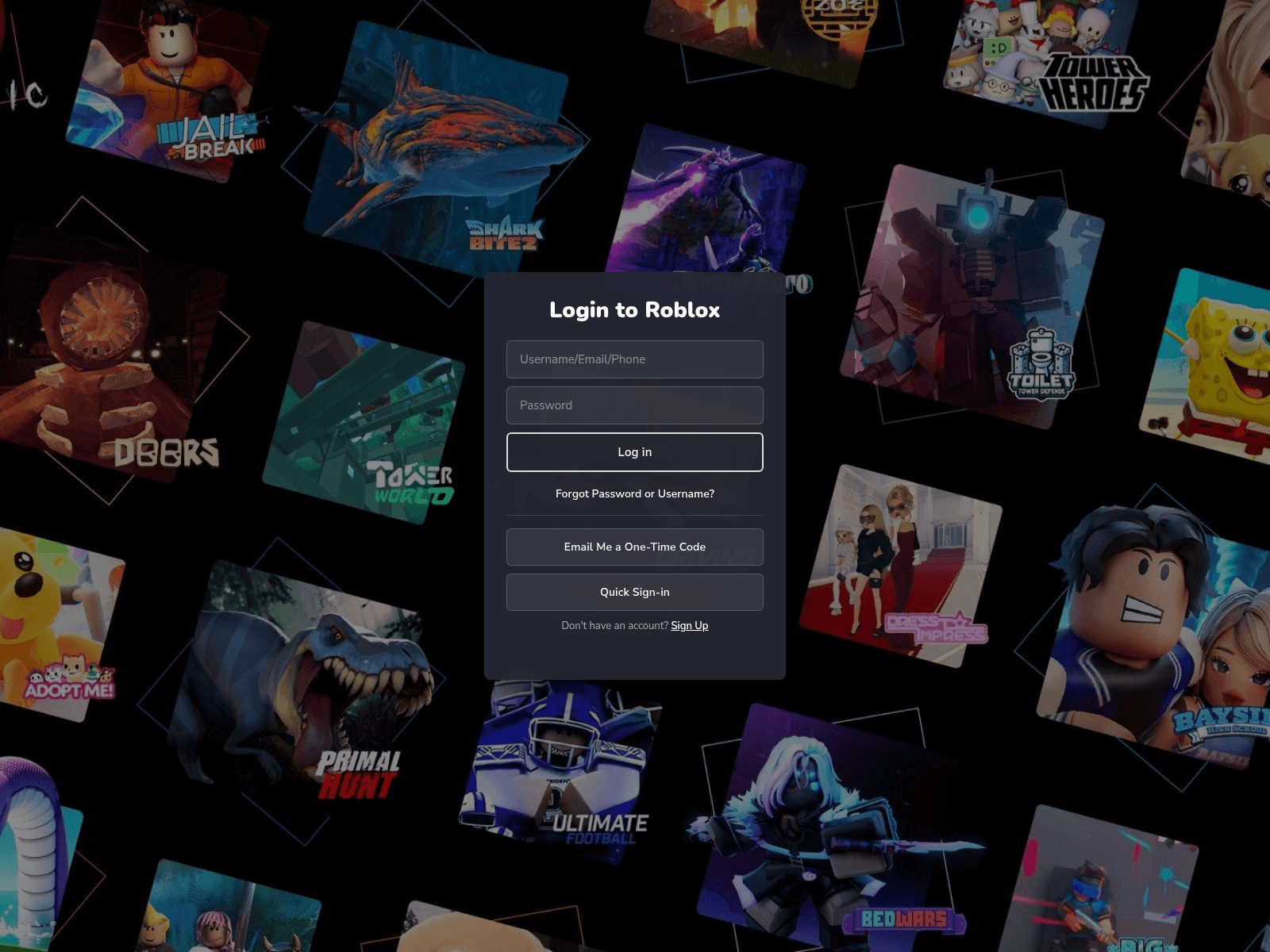 Screenshot of roblox.amadscolecy.xyz