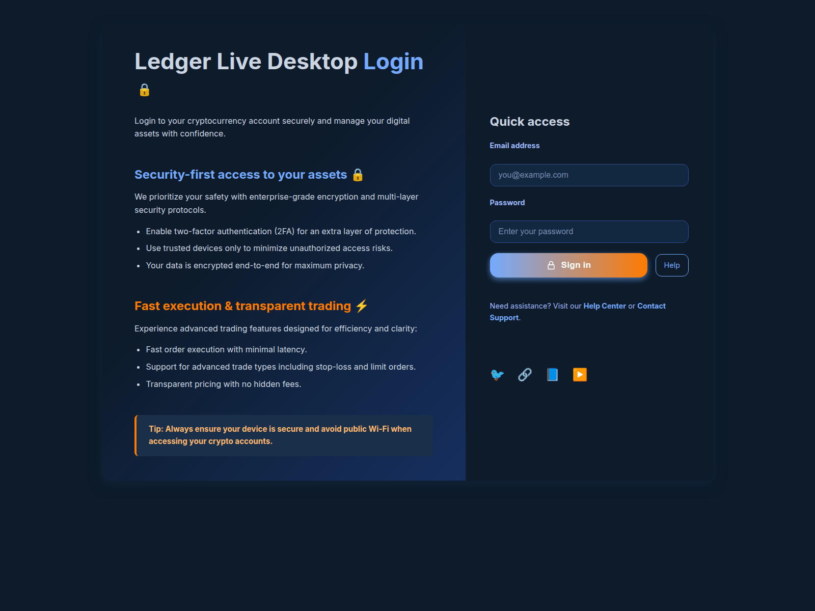 Screenshot of in-ledger-desk.pages.dev