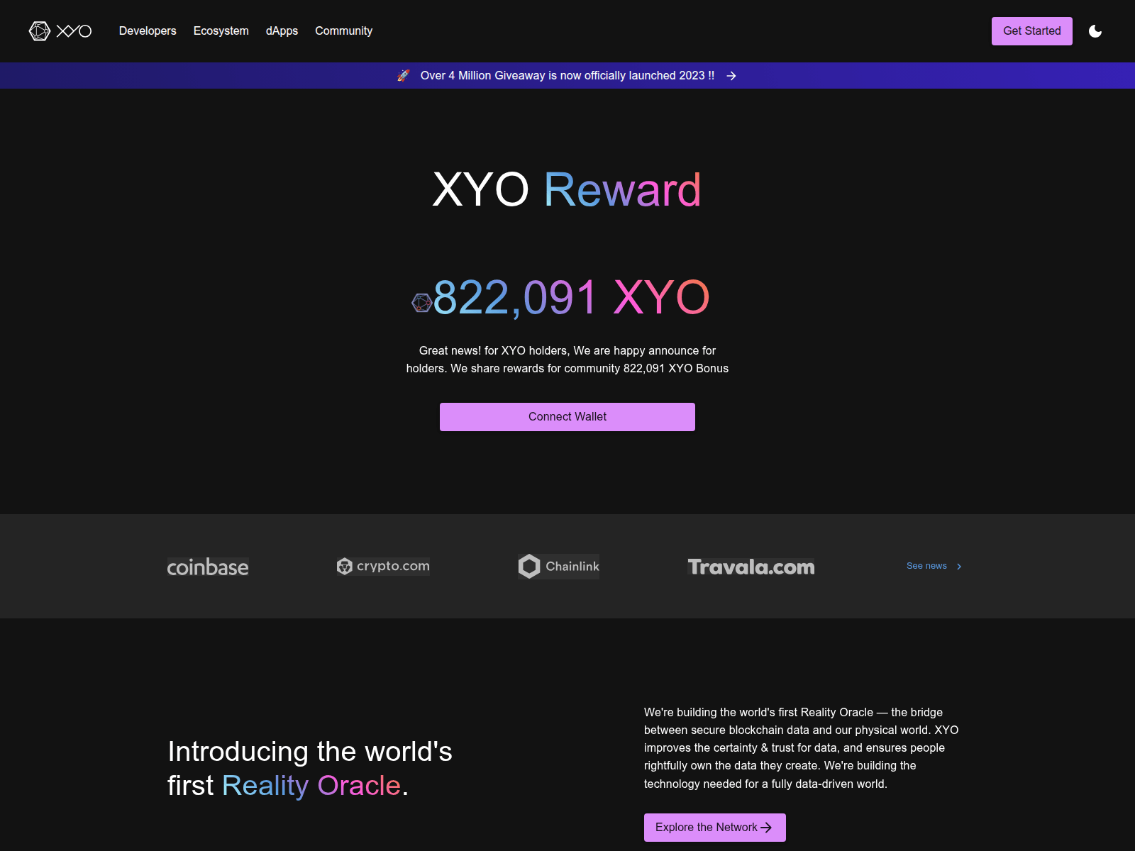 Screenshot of claim-assets-token-xyo.pages.dev