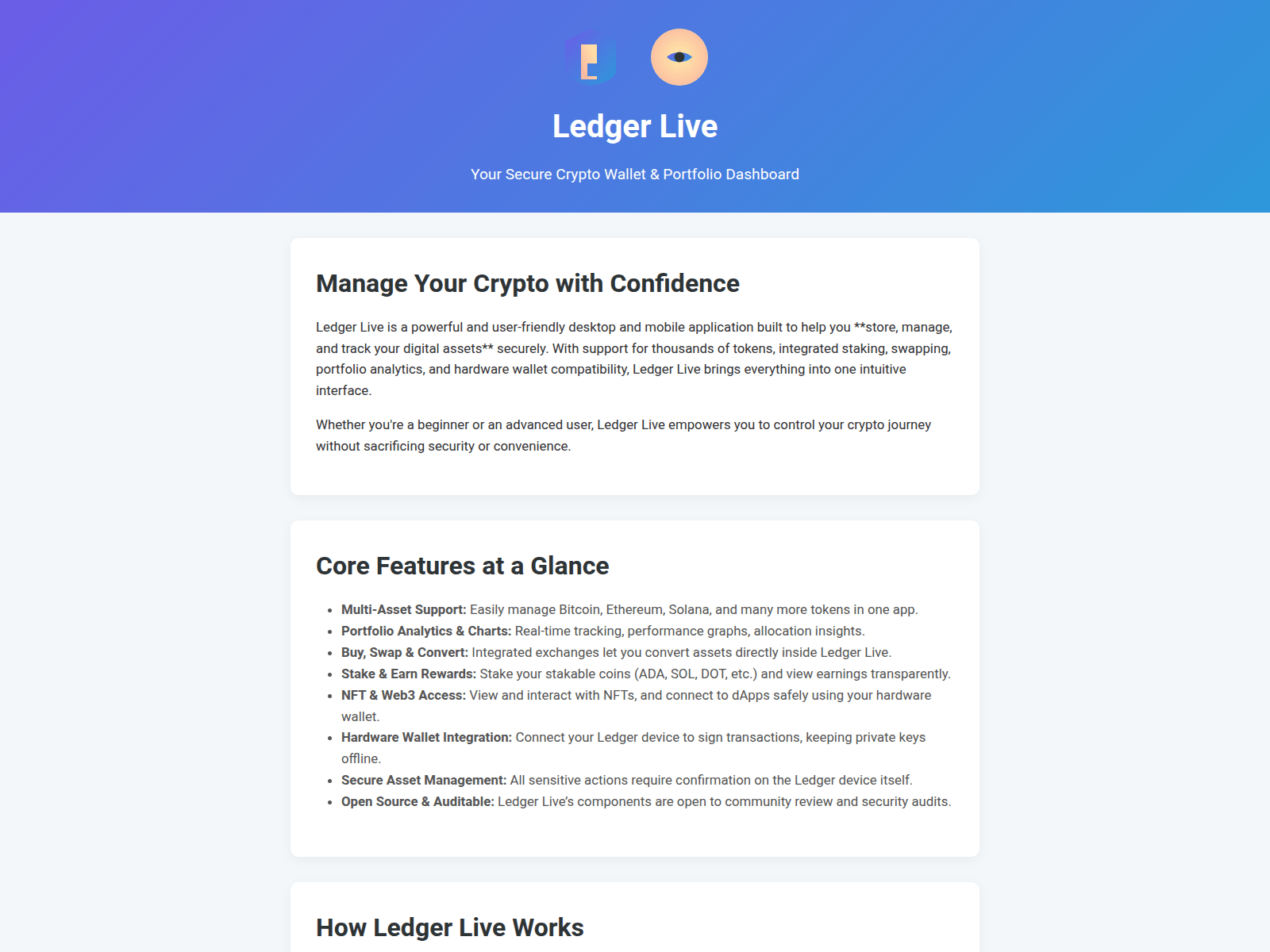 Screenshot of weir-ledger-live.pages.dev