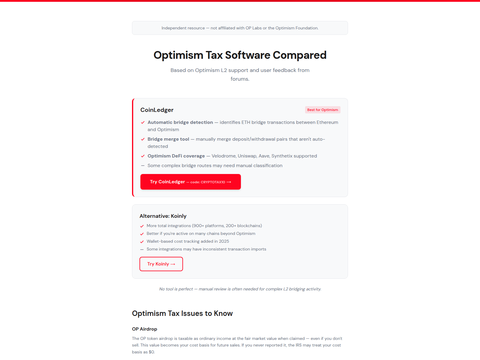 Screenshot of optimism-tax.pages.dev
