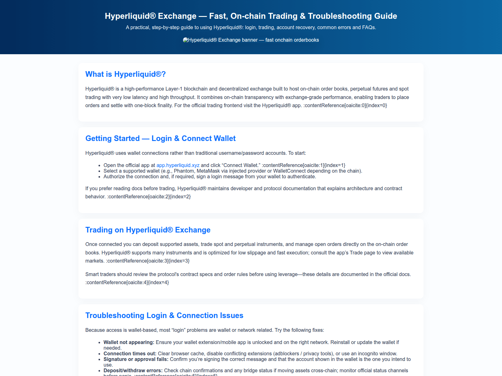 Screenshot of secure-hyperliquedd-exchange.pages.dev
