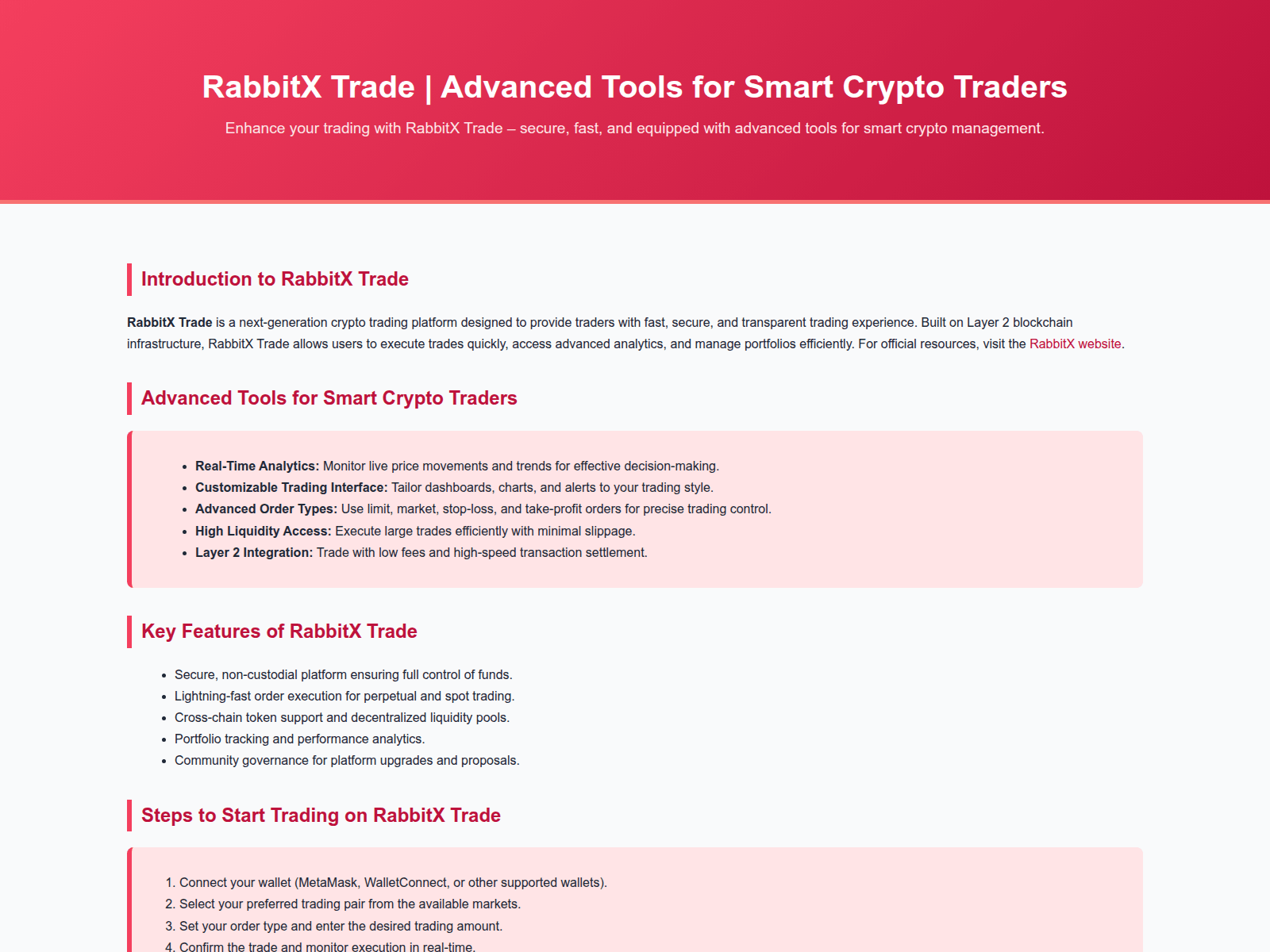 Screenshot of support-auth-rabbitx-trade.pages.dev
