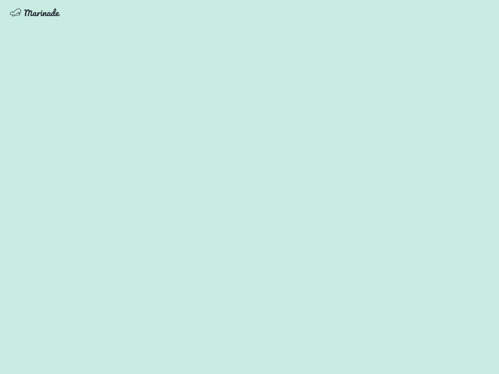 Screenshot of marinades.pages.dev