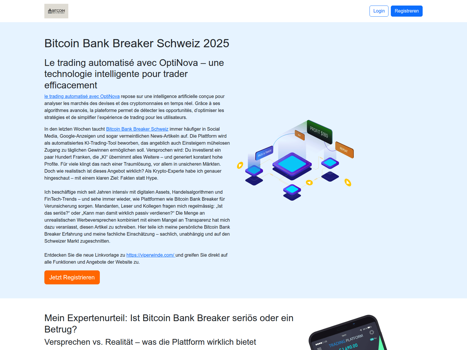 Screenshot of swotai.org