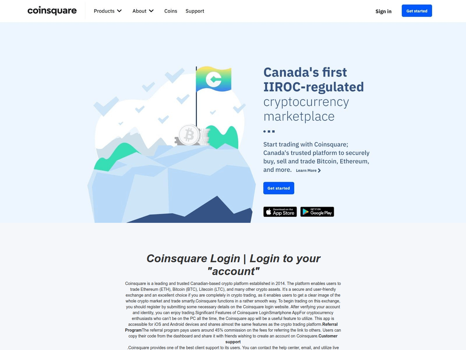 Screenshot of coinsqquuarelogin.webflow.io