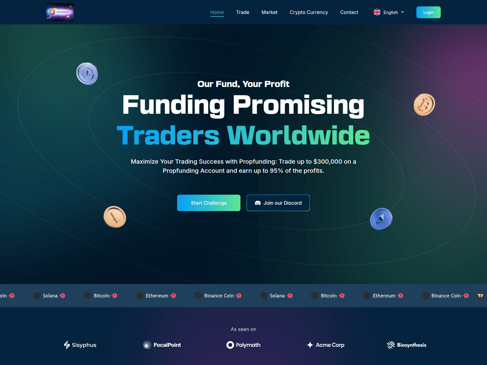 Screenshot of web3invest.cc