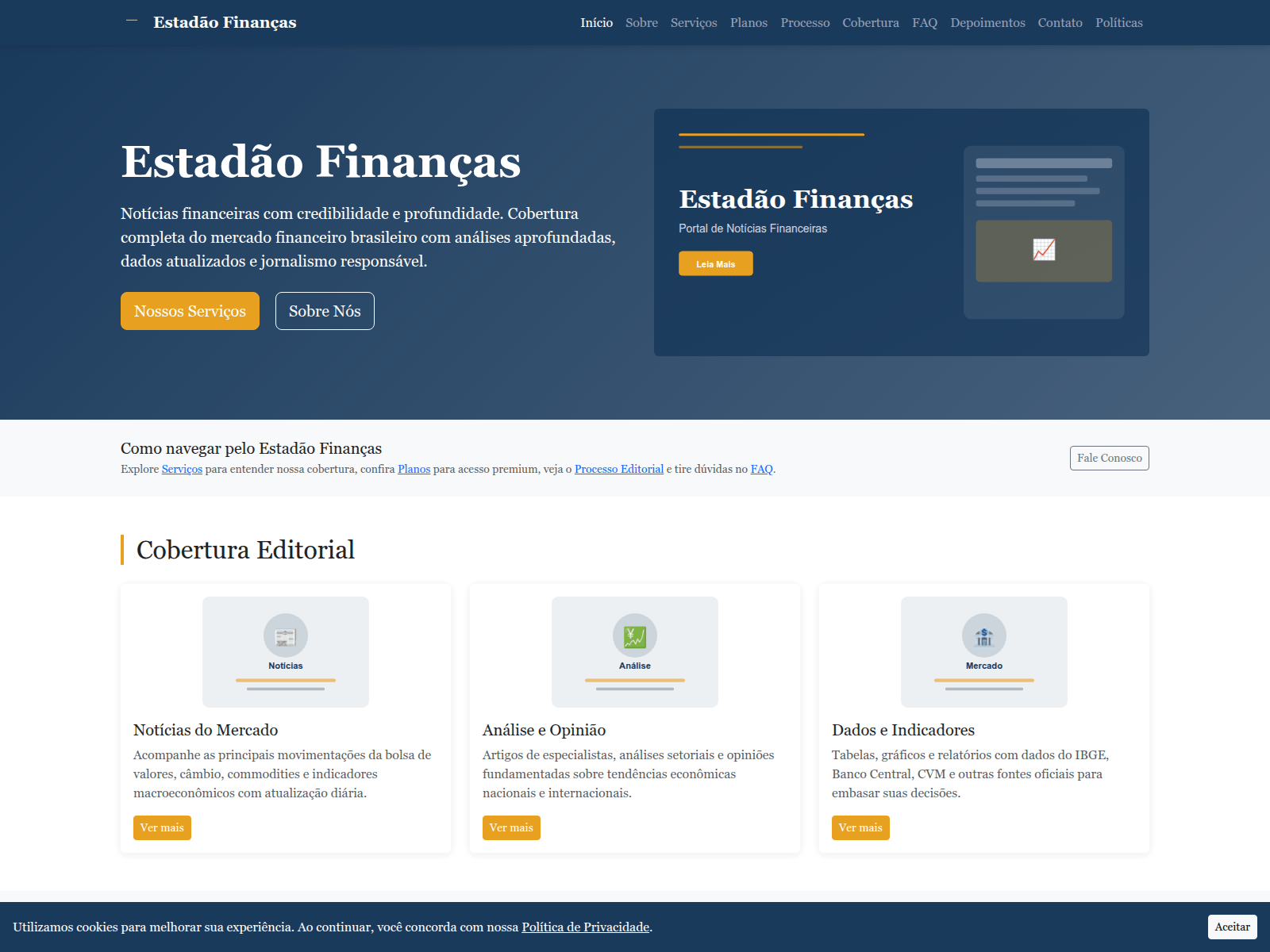 Screenshot of finance-estadao.sbs