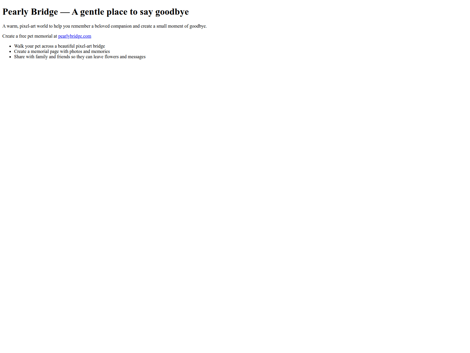 Screenshot of rainbowbridge.to