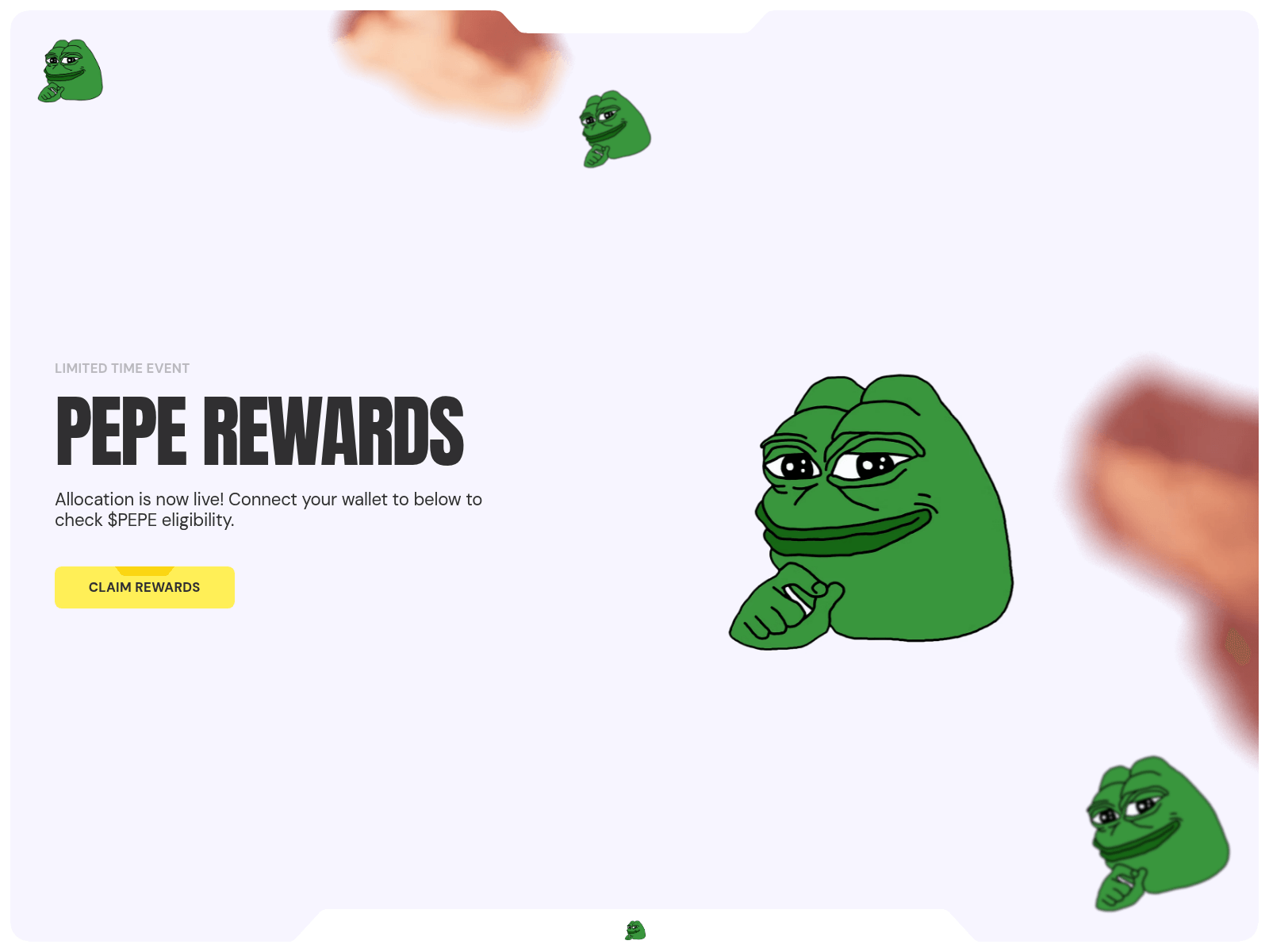 Screenshot of pepe-claims.app