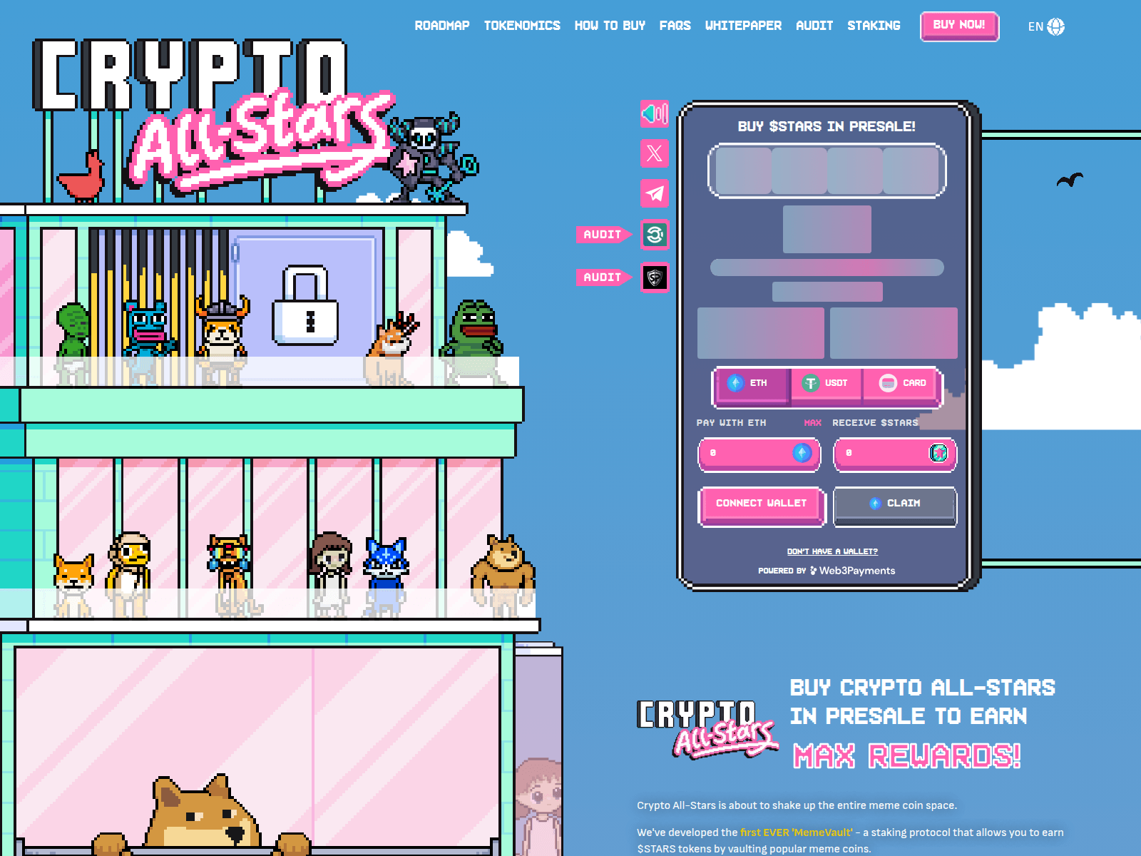 Screenshot of cryptoallstarsio.pages.dev