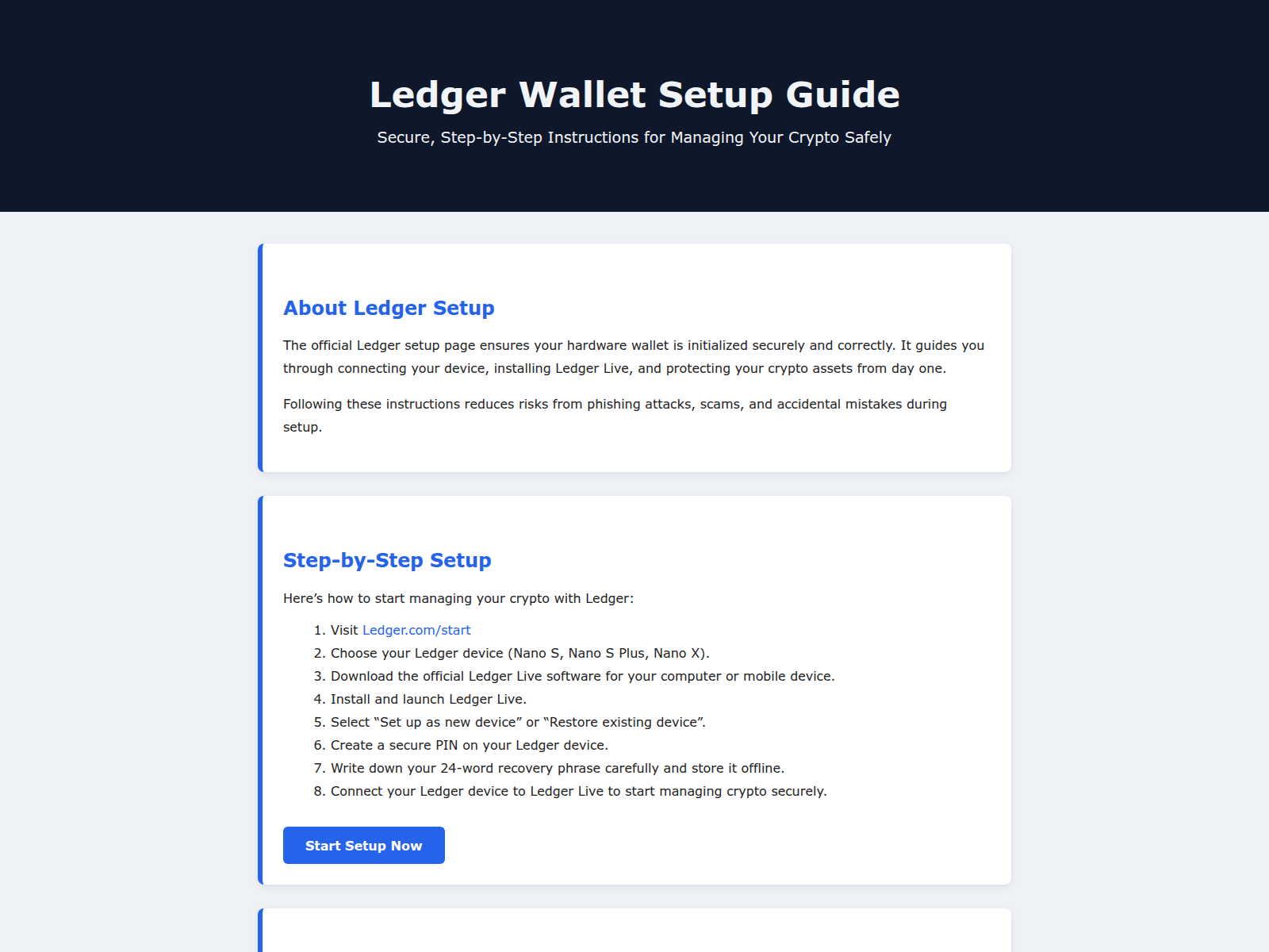 Screenshot of learn-startt-ledgerr.pages.dev
