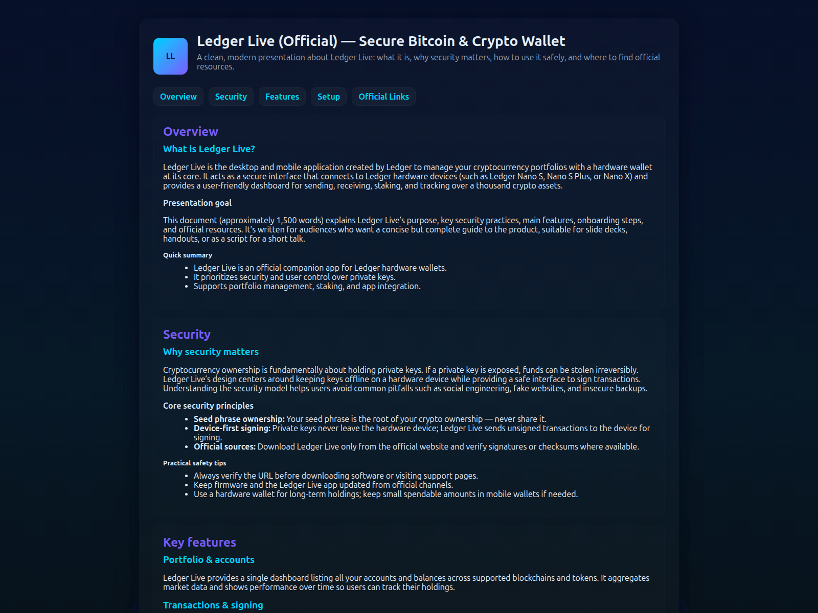 Screenshot of ladgr-live-wallat.pages.dev