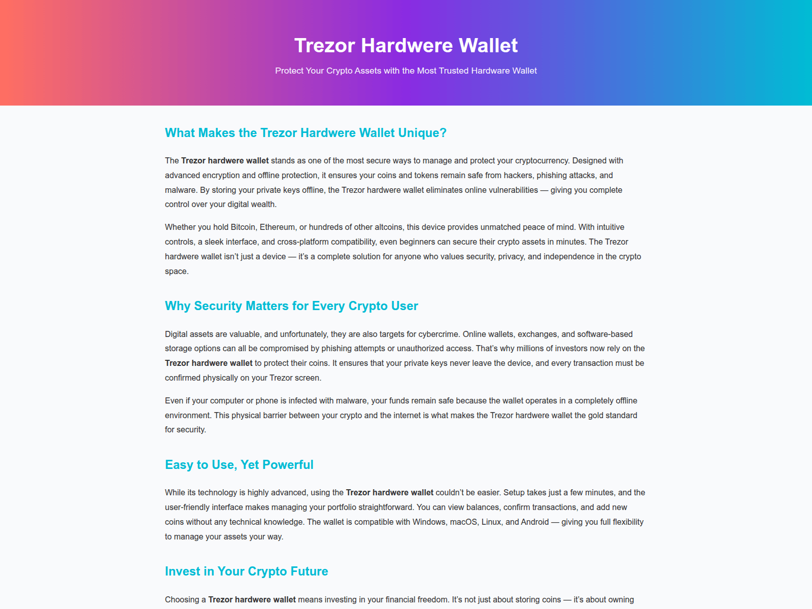 Screenshot of trezer-us-com.pages.dev