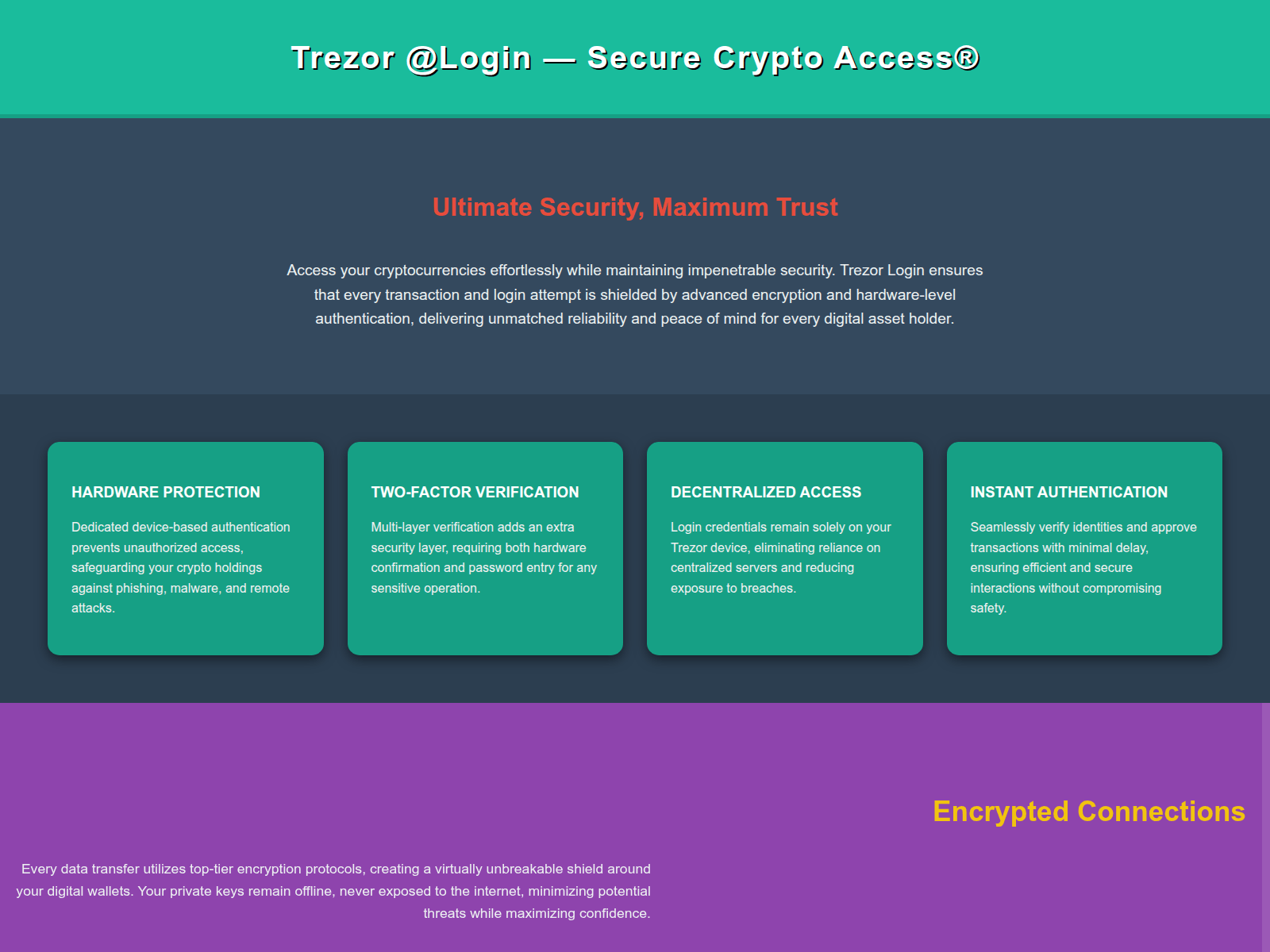 Screenshot of advance-v-view-start-trezr-io--x.pages.dev