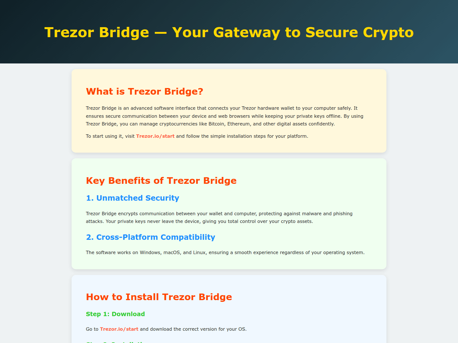 Screenshot of trezr-bridges-en.pages.dev
