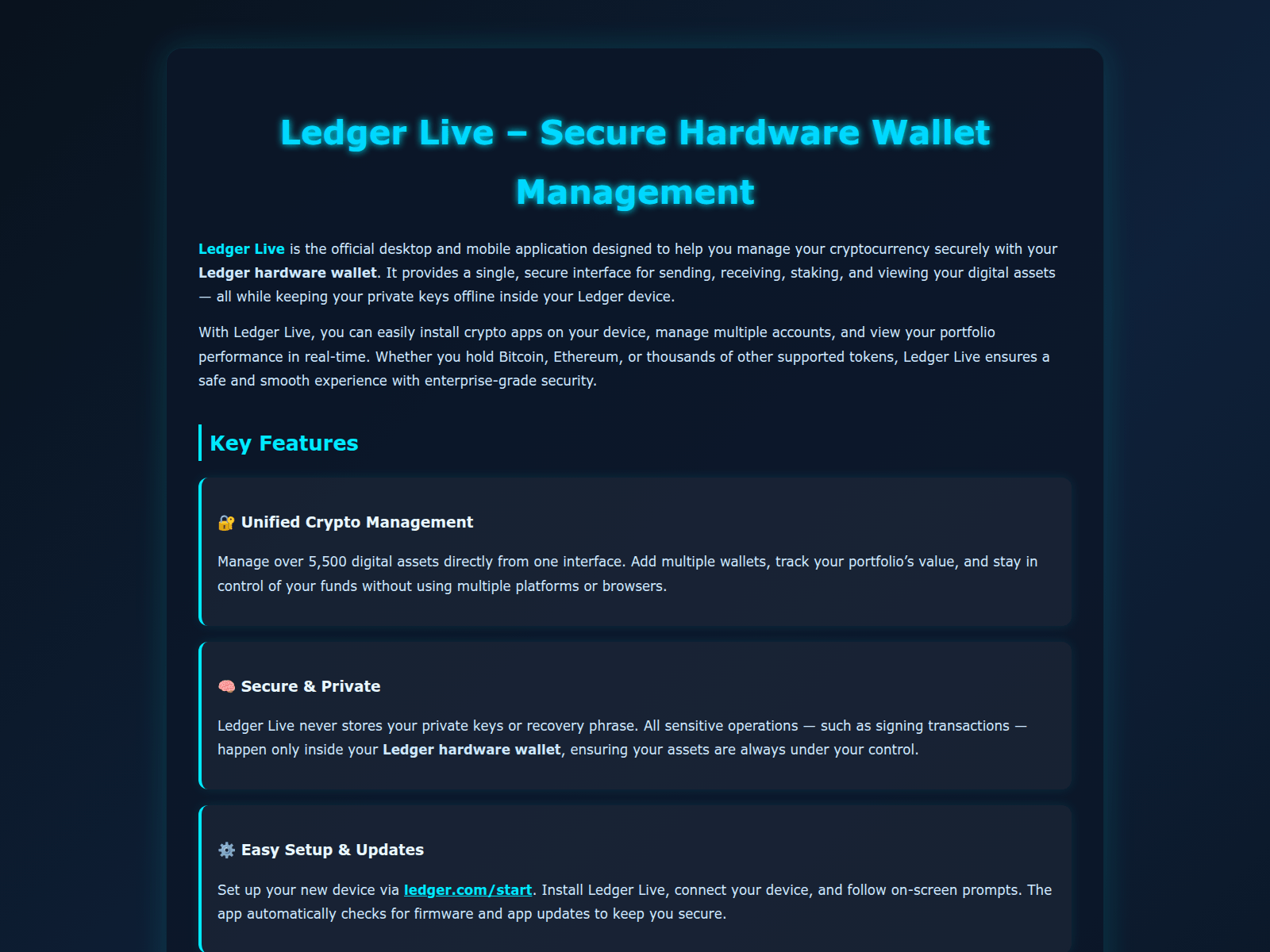 Screenshot of ldger-lve.pages.dev