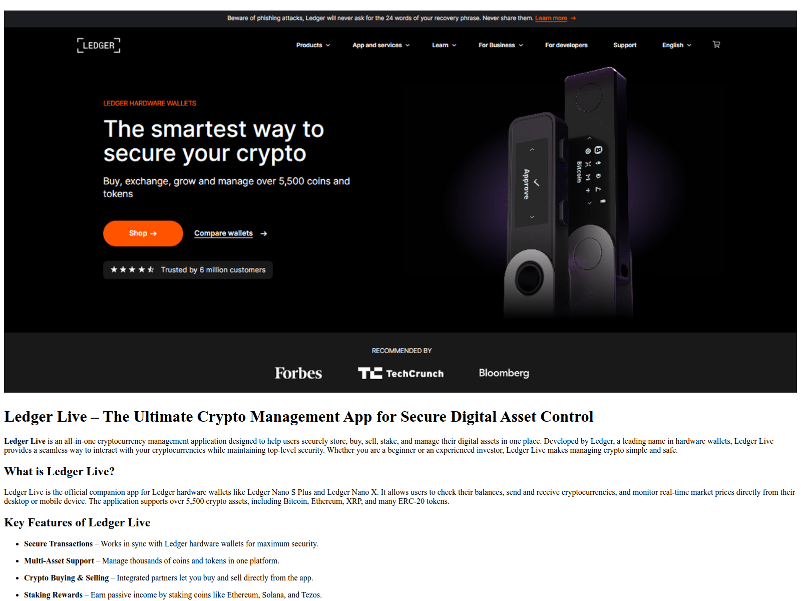 Screenshot of public-ledger-live.pages.dev