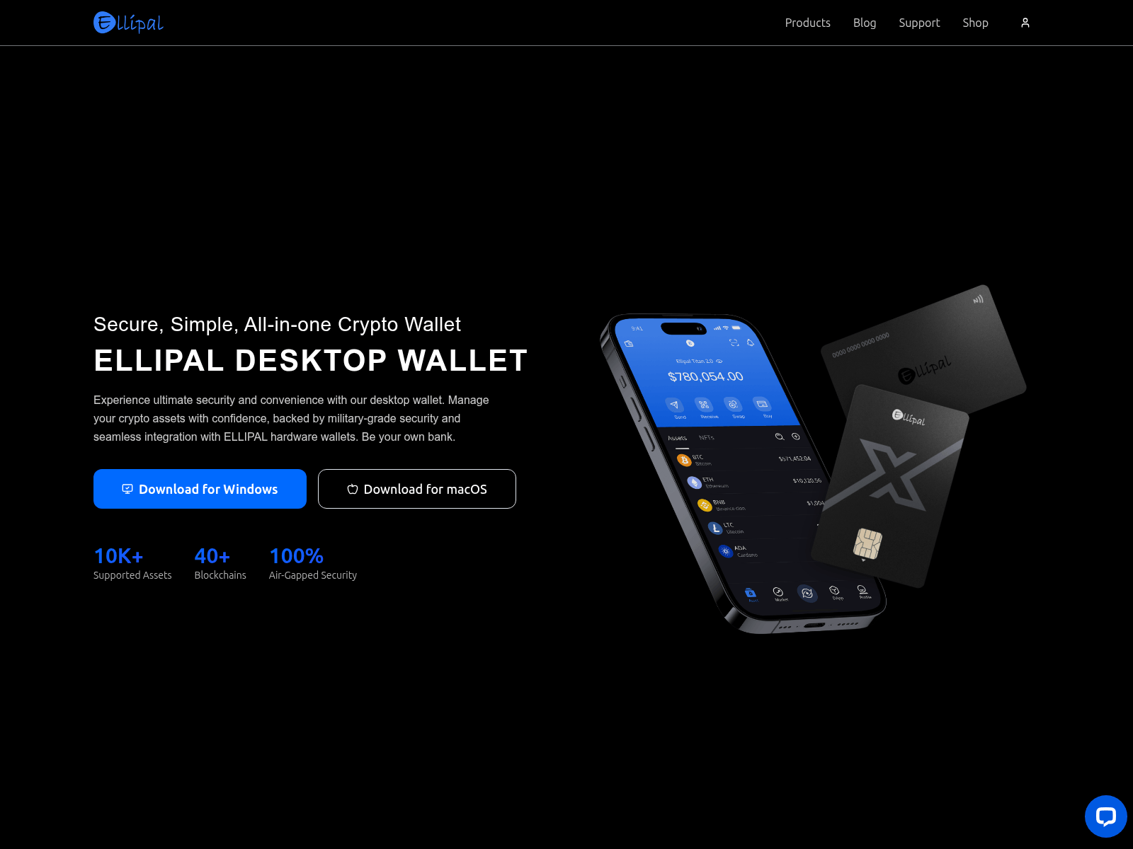 Screenshot of ellipaldesktopwallets.app