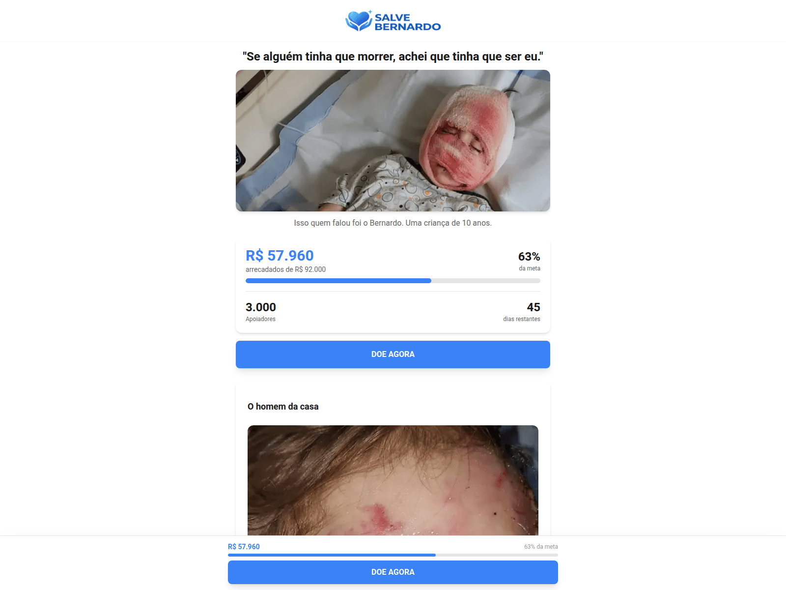Screenshot of pelobernardo.com