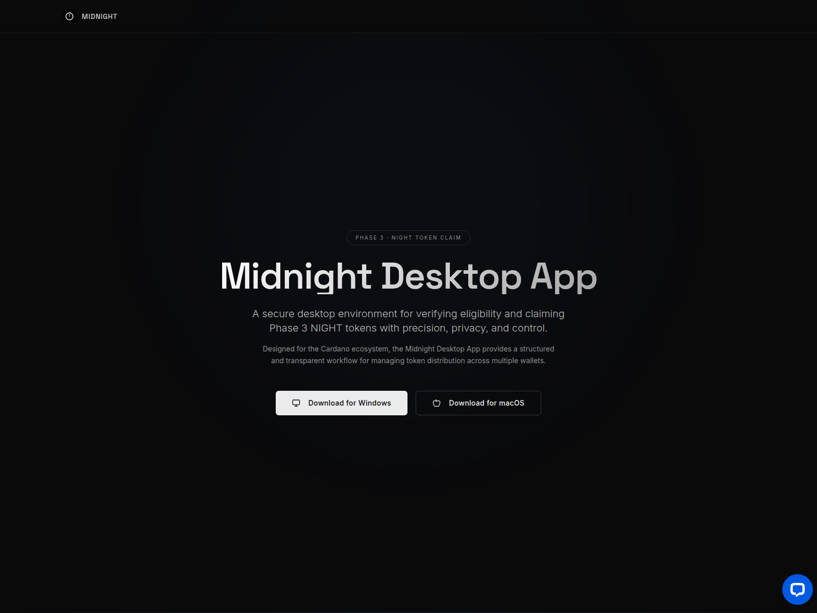 Screenshot of midnightdesktop.com